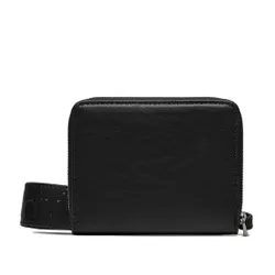 Большой женский кошелек Calvin Klein Gracie Wallet с ремешком Md K60k611387 CK Black BEH