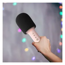 Mikrofon z głośnikiem Bluetooth Forever BMS-500 5W Różowy