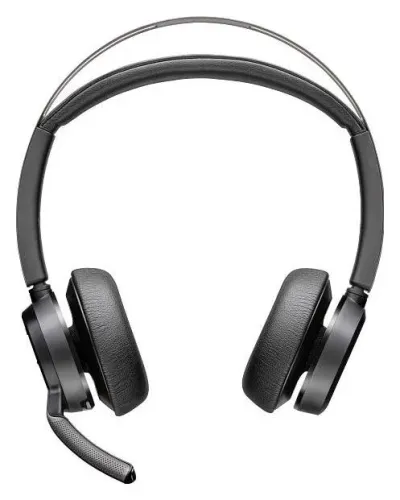 Poly Voyager Focus 2 UC + USB-A na USB-C + stacja ładująca (7S4L6AA)