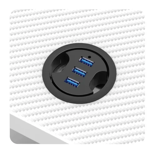 Biurko gamingowe HUZARO Hero 2.5 RGB Biały