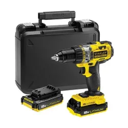 Stanley matkap tornavidası FMC600D2 18 V 2x2 Ah pil