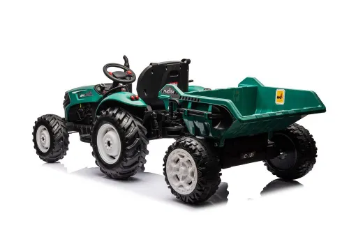 Traktor Na Akumulator Dla Dziecka Hc-306 24V 2X95W Przyczepa Eva LED Pilot