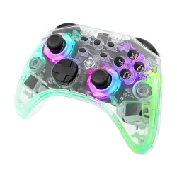 Pad Deltaco GAM-149-T do Nintendo Switch, PC Bezprzewodowy Transparent