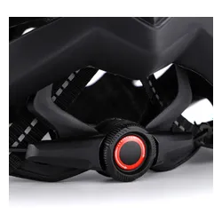 Kask rowerowy WOZINSKY HT-28VCB Czarno-biały MTB z lampką (rozmiar M)