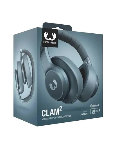 Беспроводные наушники Fresh 'N Rebel Clam 2 Over-Ear Dive blue