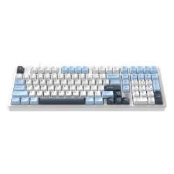 Klawiatura magnetyczna Ajazz AK980 MAX Biało-Niebieski