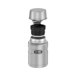 Termos na jedzenie z łyżką Thermos 0,7 l Stainless King - matt black