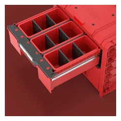 Skrzynka narzędziowa QBRICK System PRO Cart 2.0 Plus Drawer 2 Red Ultra HD Custom