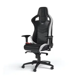 Fotel Noblechairs EPIC Gamingowy do 120kg Skóra naturalna Czarno-biały