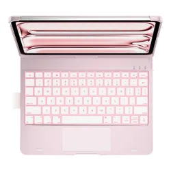 Etui na iPad Pro 11 cali TYPECASE Flexbook Touch Jasnoróżowy Klawiatura