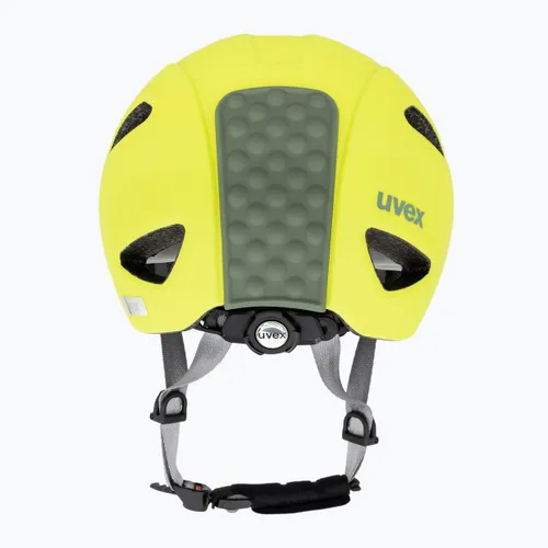 Kask rowerowy dziecięcy UVEX Oyo Jr neon yellow/moss green matt