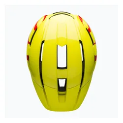 Kask rowerowy dziecięcy Bell Sidetrack II Jr gloss hi-viz/red