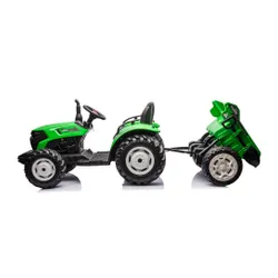 Traktor Na Akumulator Dla Dziecka Hc-306 24V 2X95W Przyczepa Eva LED Pilot