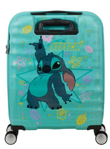 Walizka kabinowa American Tourister Wavebreaker Disney - Stitch flower