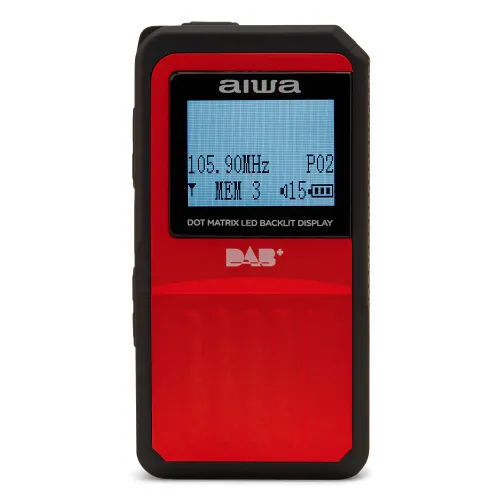Radioodbiornik Aiwa RD-20DAB/RD Radio FM DAB Czerwony