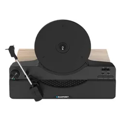 Gramofon pionowy BLAUPUNKT VT100 Czarny,Automatyczny,Napęd paskowy,BT,Wbudowane głośniki,Prędkość odtw.33 1/3,45 obr./min