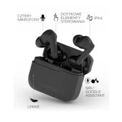 Słuchawki bezprzewodowe Creative Zen Air 2 ANC Dokanałowe Bluetooth 5.3 Czarny