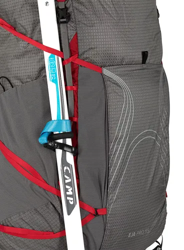 Plecak trekkingowy damski Osprey Eja Pro 55 - dale grey/poinsettia red