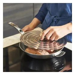 DE BUYER Alchimy Loqy 25 cm - pokrywka do patelni ze stali nierdzewnej