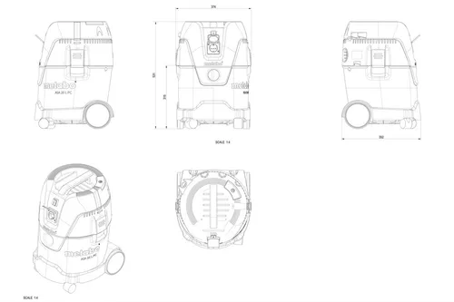 Пылесос Metabo ASA 25 L PC