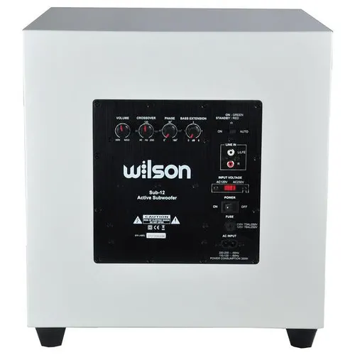 Subwoofer Wilson SUB-12 Aktywny 250W Biały połysk