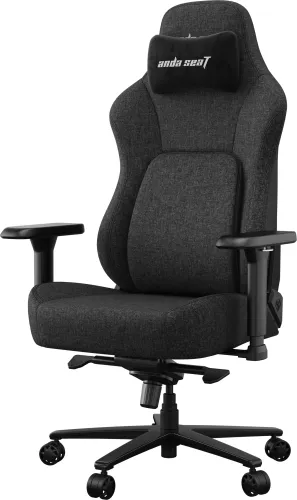 Fotel Anda Seat Phantom 4 L Pro Black Fabric Gamingowy do 100kg Tkanina Czarny