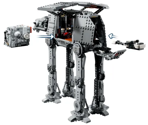 LEGO Star Wars 75454 Mandalorian AT-AT Resztek Imperium, zestaw klocków 10+