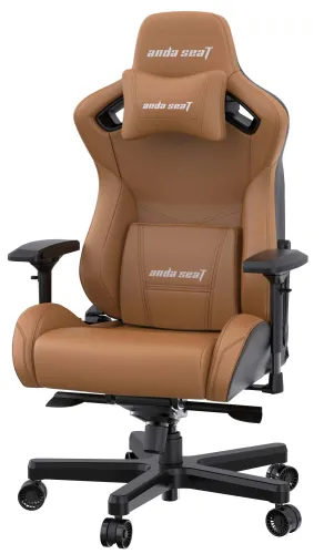 Fotel Anda Seat Kaiser 2 XL Gamingowy do 200kg Skóra ECO Brązowy