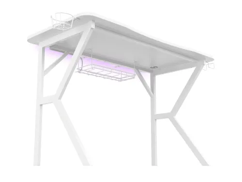 Biurko Genesis Holm 320 RGB 120cm Biały