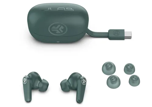 Słuchawki bezprzewodowe JLab GO Pods ANC Dokanałowe Bluetooth 5.4 Zielony