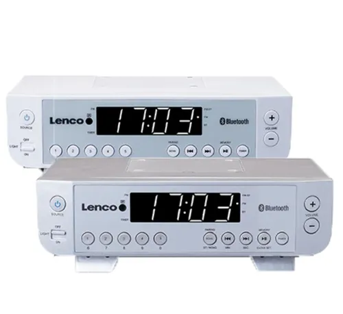 Radiobudzik Lenco KCR-100 (biały)