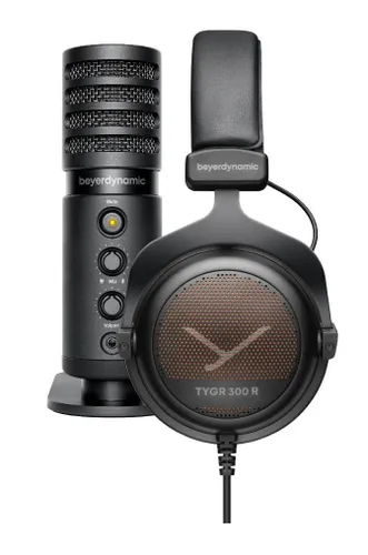 Проводные наушники с микрофоном Beyerdynamic TYGR 300r + микрофон FOX USB