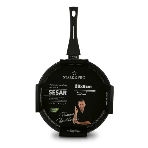 Patelnia indukcyjna głęboka non-stick Starke Pro Sesar 28 cm