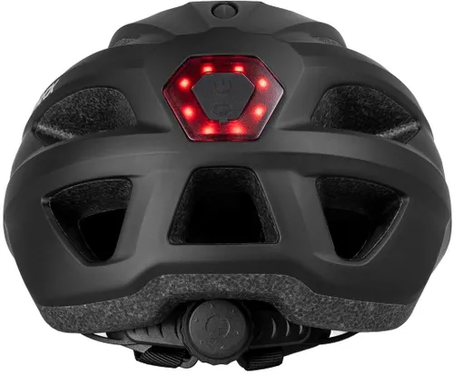 Kask rowerowy VAYOX Active VA0424BMM Czarny MTB z lampką (rozmiar M)