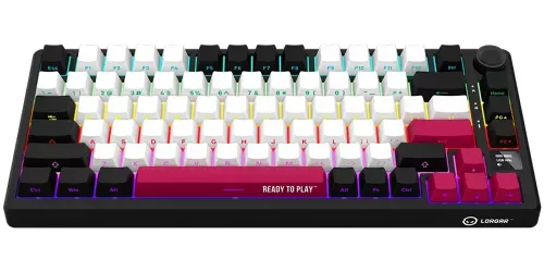 Klawiatura LORGAR KBP7075W Czarno-czerwony