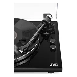 Gramofon JVC AL-E534B Czarny, Manualny, Napęd paskowy, Prędkość odtw. 33 1/3,45 obr./min