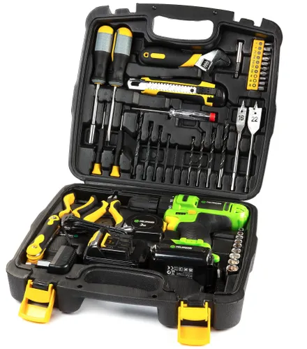 Wiertarko-wkrętarka FIELDMANN FDV 10205-51AR + zestaw 51 narzędzi