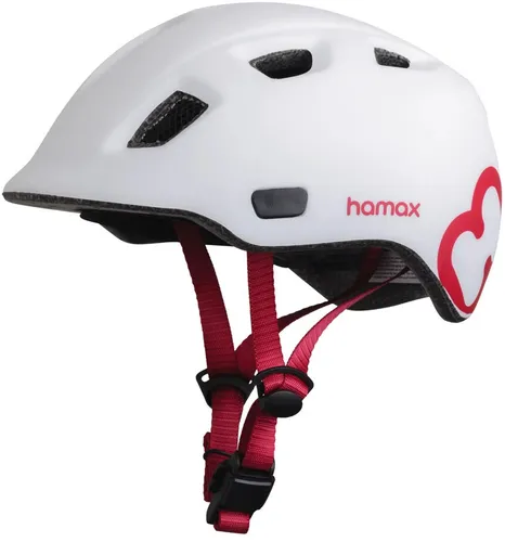 Kask rowerowy HAMAX Thundercap Biało-różowy dla Dzieci (rozmiar 52-56)