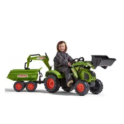 Traktor Na Pedały Dla Dzieci 3-6 Lat Do 50Kg Falk Claas Przyczepa Łyżka Spychacz