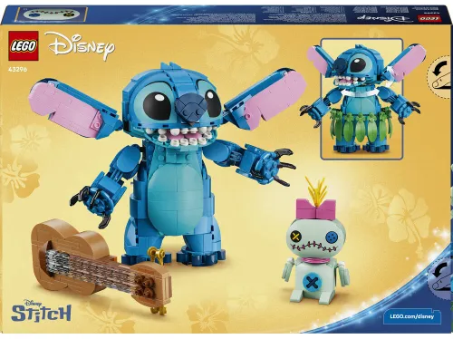 LEGO Disney 43296 Stitch i Strupka, zestaw klocków 9+