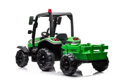 Duży Traktor Na Akumulator Dla Dziecka Blt-206 Przyczepa 24V 2X200W Pilot LED Eva Pasy Bluetooth