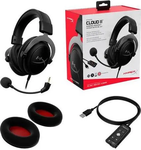 Наушники геймерские / игровые HyperX Cloud II черные (KHX-HSCP-GM)