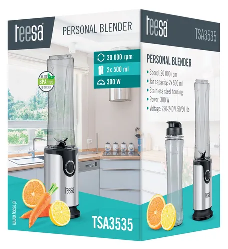 Blender kielichowy TEESA TSA3535+2 bidony