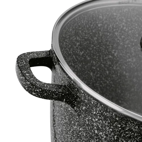 Garnek ceramiczny wysoki Konighoffer Kingstone 6,85 l okrągły z aromatyzerem i 2 nakładki