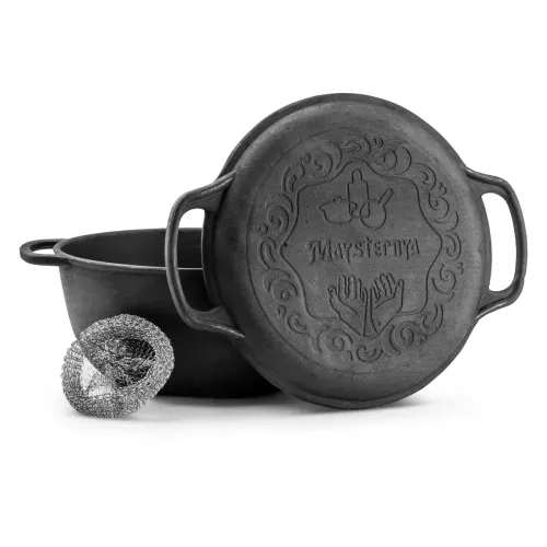 Garnek żeliwny z pokrywką MAYSTERNYA IRON 5 l