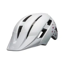 Kask rowerowy dziecięcy Bell Sidetrack II Jr stars gloss/white