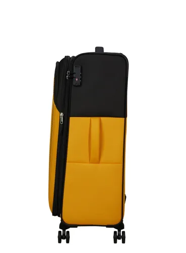 Большой расширенный чемодан American Tourister Daring DASH EXP-black / yellow