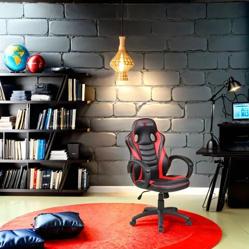 Fotel gamingowy RED FIGHTER C6 Kids Czarno-czerwony