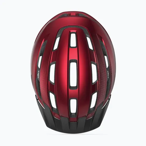 Kask rowerowy MET Downtown red glossy