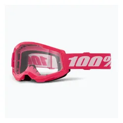 Gogle rowerowe 100% Strata 2 pink/clear
